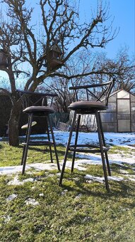 Otočné barové židle 2ks - 6