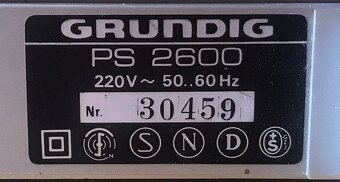 GRAMOFON GRUNDIG PS 2600 /TECHNICS (ROK 1982) PLNÝ AUTOMAT , - 6