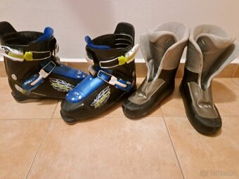 Dětské lyžařské boty, lyžáky, přezkáče vel. 22,5 - 6
