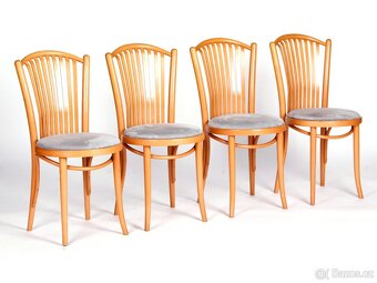 4x zachovalé jídelní židle TON. - 6