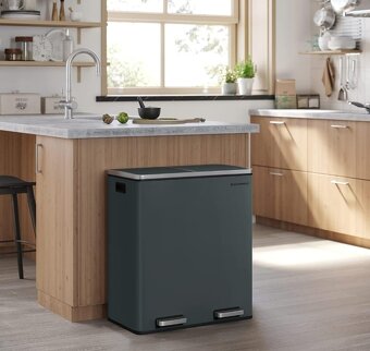 Nový recyklační odpadkový koš 2x15 litrů - 6