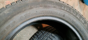 2 zimní pneumatiky Continental 215/60R16 99H 6.50mm - 6