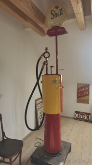 Benzinka, benzínový stojan Shell, USA 20. léta - 6