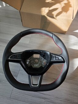 Nový zkosený volant Škoda + PÁDLA DSG - 6
