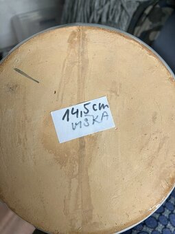 Keramická malovaná dóza s poklicí a džbán - 6
