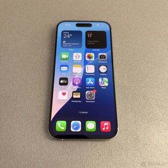 iPhone 15 Pro 256GB bílý titan, 100% baterie, bez škrábance - 6