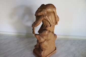 Soška myslivec lov lovec hon dřevo (725A) - 6