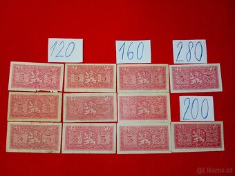 Československé bankovky - čtvrtá část ceny za ks a na fotu - 6