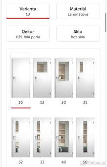 Téměř nové dveře a zárubně od Sapeli - interiérové - 6