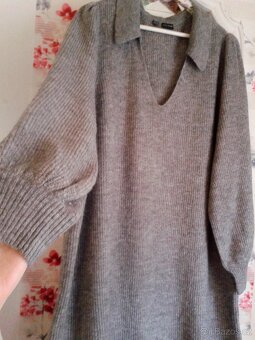 Teplé delší midi šaty 48/52 REZERVACE - 6