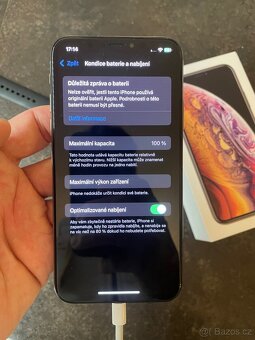iPhone XS 64 GB zlatý, top stav, nova baterie - 6