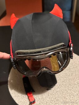 Lyžařská helma dětská + brýle - 6