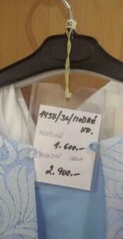 Společenské šaty dívčí modré velikost 36 - 6