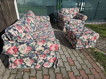 IKEA EKTORP s potahem LINGBO sedací souprava - 6