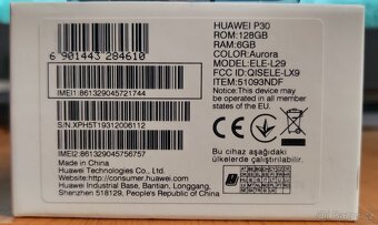 Huawei p30, 6/128 gb.  "Aurora" - 6
