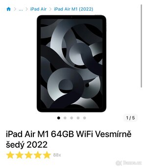 iPad Air M1 64GB WiFi Space Grey 2022 + Apple Pencil 2 - 6