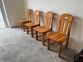 PRODÁM ŽIDLE 4 KS-MASIVNÍ BOROVICE - 6