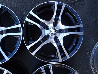 Alu disky na Škoda, 15",  5x100, ET 38 , šíře 6,5J - 6