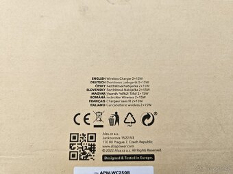 Bezdrátová Qi nabíječka dual 15W - 6