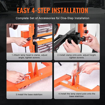 Infračervená vytvrzovací lampa 2200 W - 6