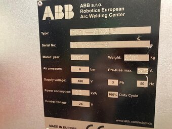 Zváracie zariadenie FlecArc 250 R s robotom ABB IRB 1600 - 6