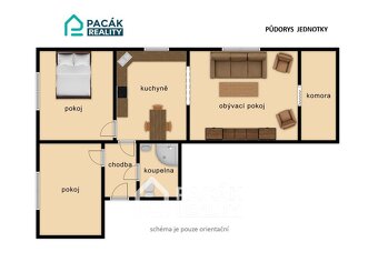 Pronájem krásného vybaveného bytu 3+kk, 60 m2 - Velký Újezd - 6