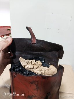 kožená brašna vhodná na motoveterana Jawa, ČZ, Ogar a jine - 6