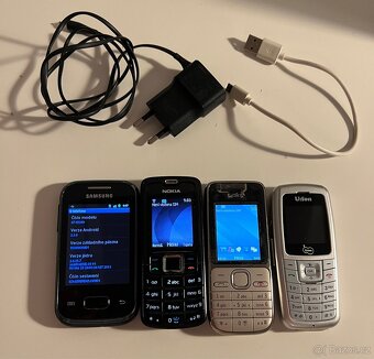 4x Mobily Telefony, pro sbiratele, Nokia, Samsung - 6