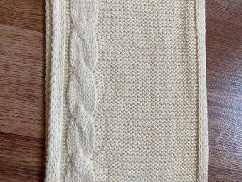 Nová dámská zimní šála Alpine Pro - krémová, akryl - 6