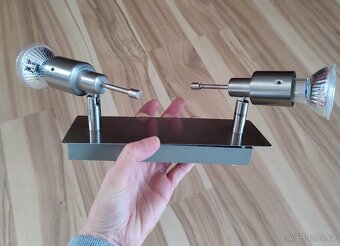 2x bodové světlo svítidlo nerez/bílý mat 4x40W + Paulmann - 6
