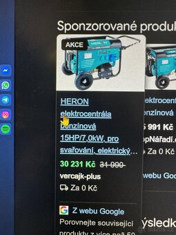 Elektrocentrála HERON - 7KVA, 32A, 30mth. - 6