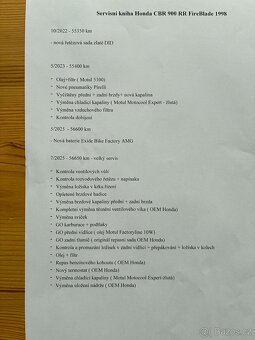 Honda CBR 900 RR FireBlade po kompletním servise, ORIGINÁL - 6