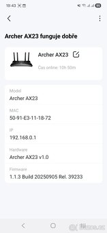 Wi-Fi 6 router TP-Link Archer AX23 / AX1800 (ZLÍN) - 6