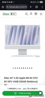24" 4.5K Apple M4,16GB 256GB Strieborný - 6