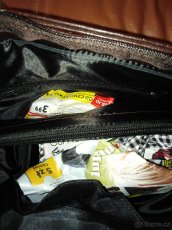 Elegantní kabelka tmavě hnědá - 6