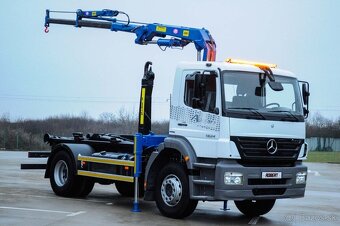 HÁKOVÝ NOSIČ KONTEJNERŮ + HYDRAULICKÁ RUKA MERCEDES AXOR 18T - 6