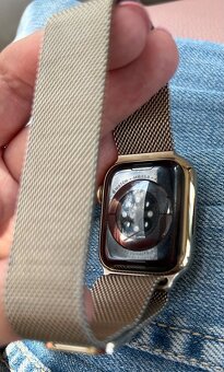 Apple Watch series 9 nerezová ocel gold zlaté zlatá 41mm - 6
