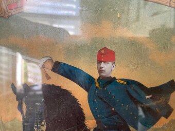 Barokní židle + obraz, zámek, hrad, mobliář, CaK. RU - 6