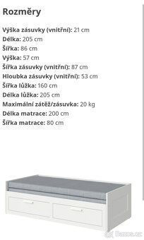 Rezervovano Postel Brimnes IKEA - 6