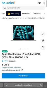 Apple MacBook Air 13” M4 (2025) Silver MW0W3SL/A - nový - 6