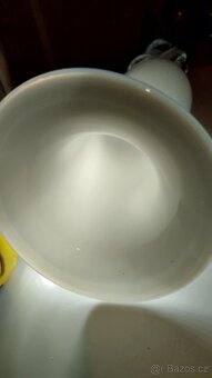 Skleněná figuralní plastika slečny -opal + číré sklo 36 cm - 6