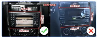 Autorádio s DVD pro Mercedes w209 c-class, g, clk - 6