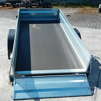 Sklopný přívěsný vozík 2,41m x 1,28, zesílená podlaha, 130Km - 6