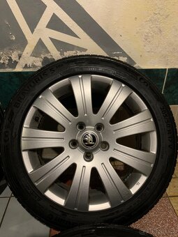 Alu kola Škoda R17 5X112 LETNÍ PNEU 205/50 R17 FLASH - 6