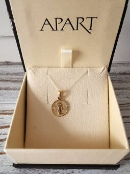 Apart zlatý přívěsek na řetízek Panna zlato nové - 6