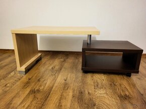 Konferenční stůl, lamino, odstín: jasan/wenge - 6