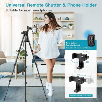 nový stativ max 160cm 200kč, tripod stativ Victiv P50 320kč - 6