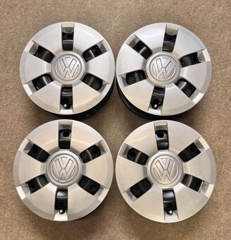 4x100 R14 plechové disky a Poklice originál VW Up - 6