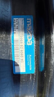 4x plechové disky Mazda 6Jx16 ET50 5x114.3 za 500 kč - 6