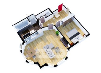 Pronájem, byt 2+kk, 47m2, Šternberk - 6